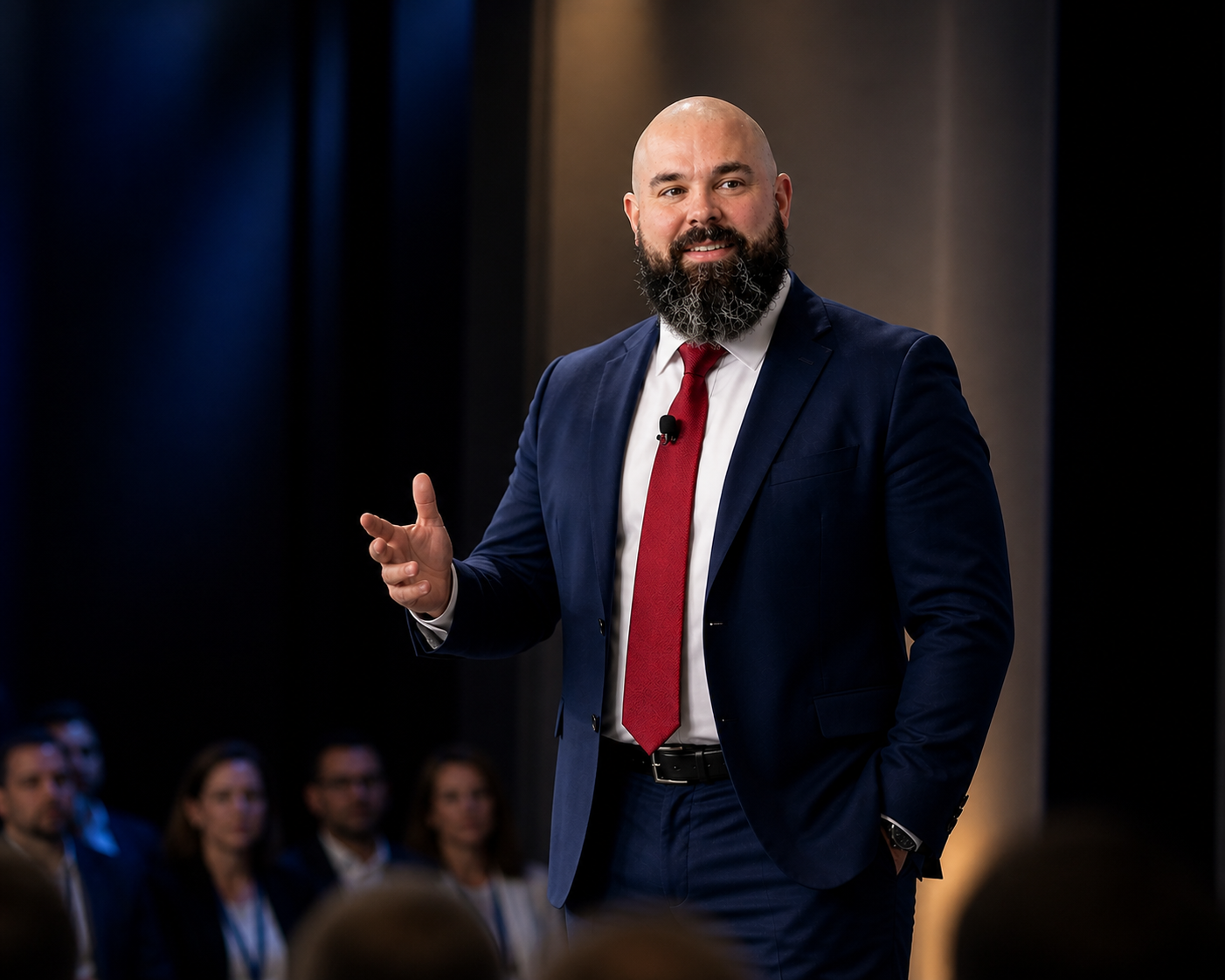 Zac Parker facilitating a leadership session